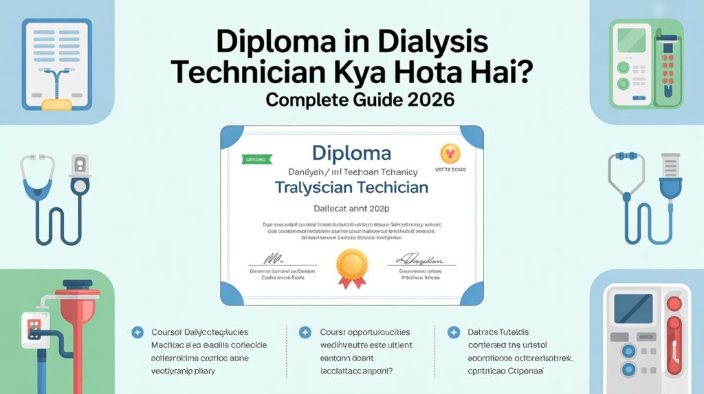 Diploma in Dialysis Technician Kya Hota Hai? Complete Guide 2026